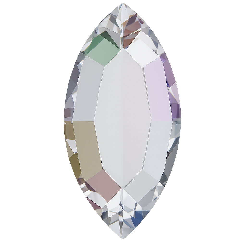 Swarovski 4 x 2mm Non Hot Fix Navette - Pack of 6 AB