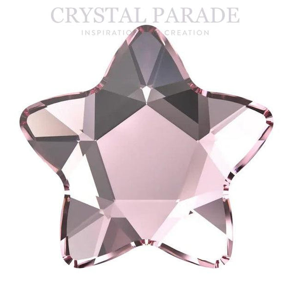 Swarovski 4mm Non Hot Fix Star Flower - Pack of 4 Light Rose original