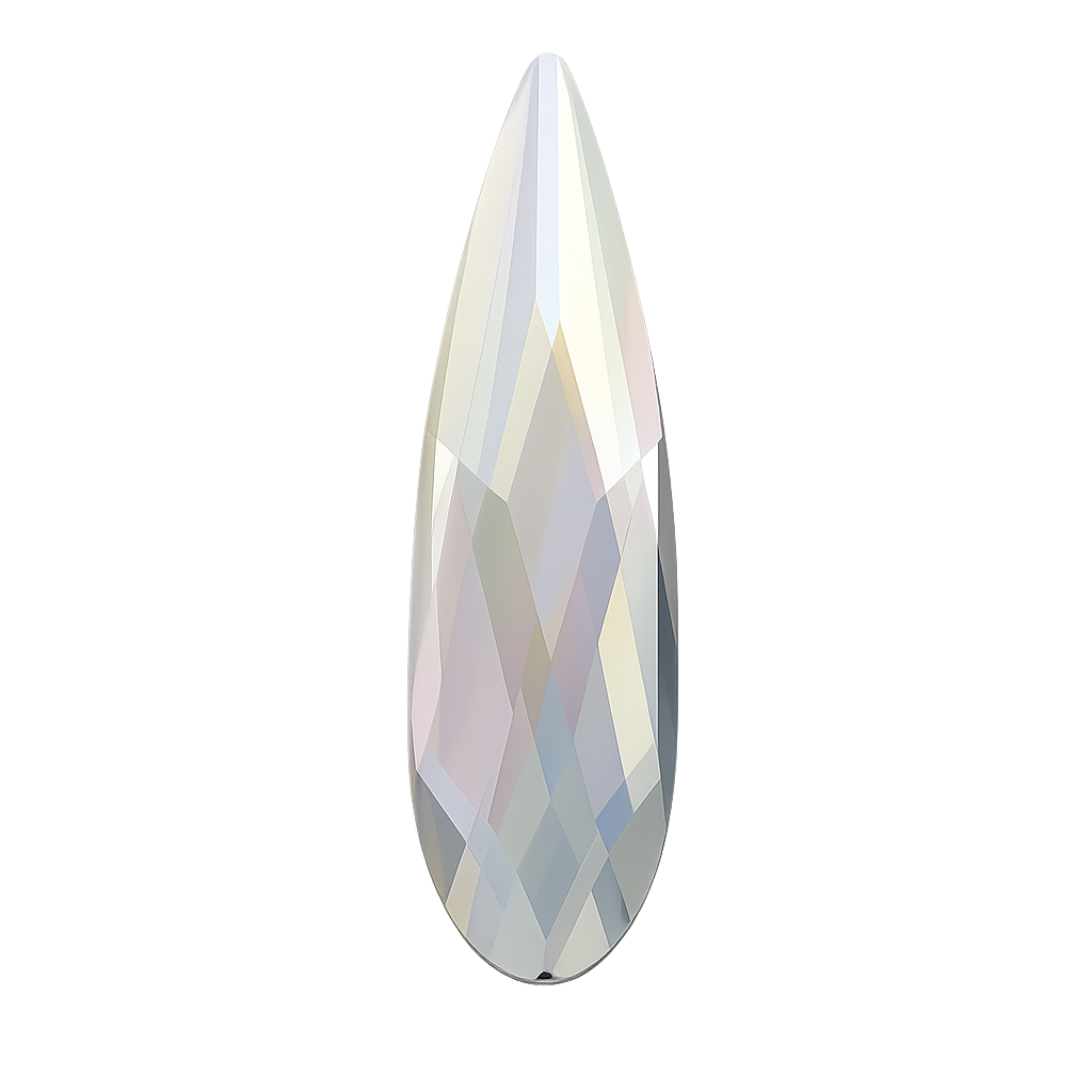 Swarovski 10 x 2.8mm Non Hot Fix Raindrop - Pack of 4 AB