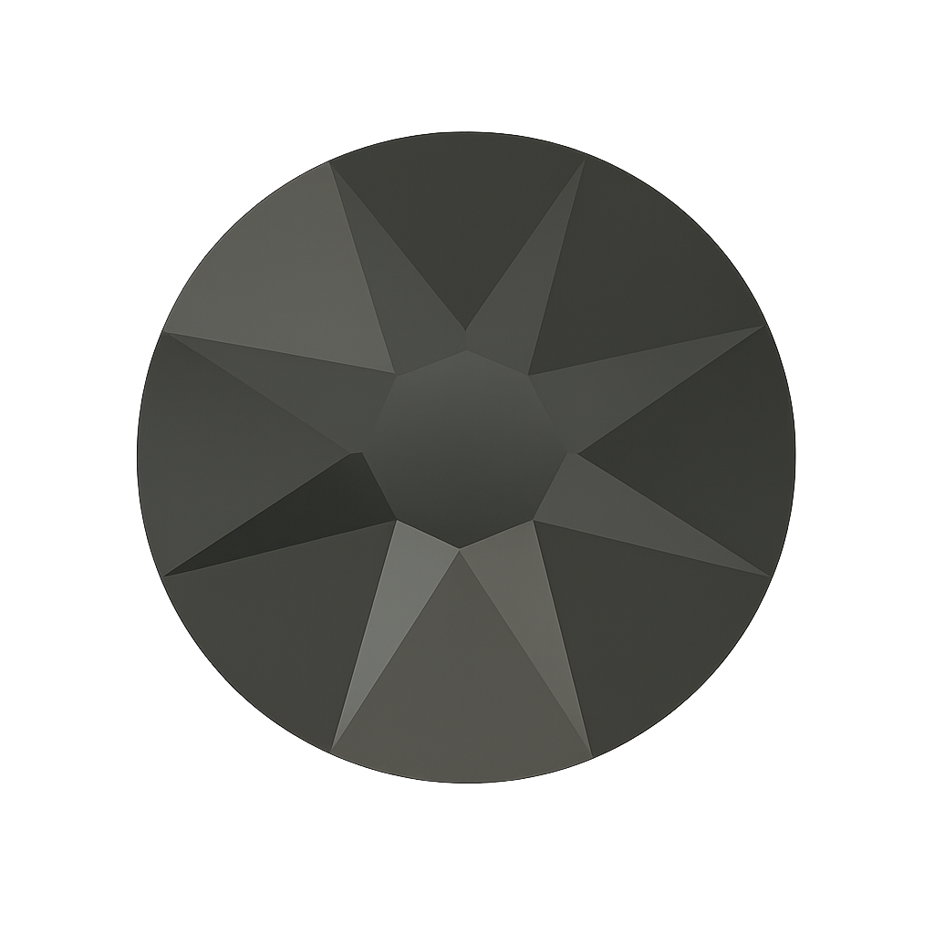 Swarovski Xirius Non Hot Fix Crystals - Jet Hematite SS34