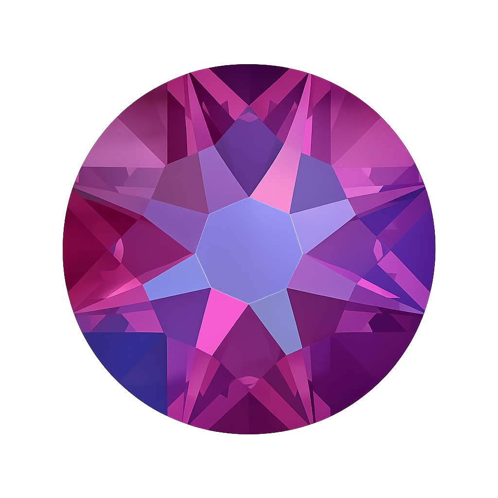Swarovski Xirius Non Hotfix Crystals - Fuchsia Shimmer