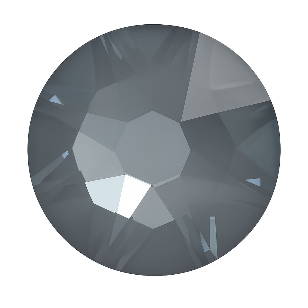 Swarovski Xirius Non Hotfix Crystals - Crystal Dark Grey Ignite (Unfoiled)