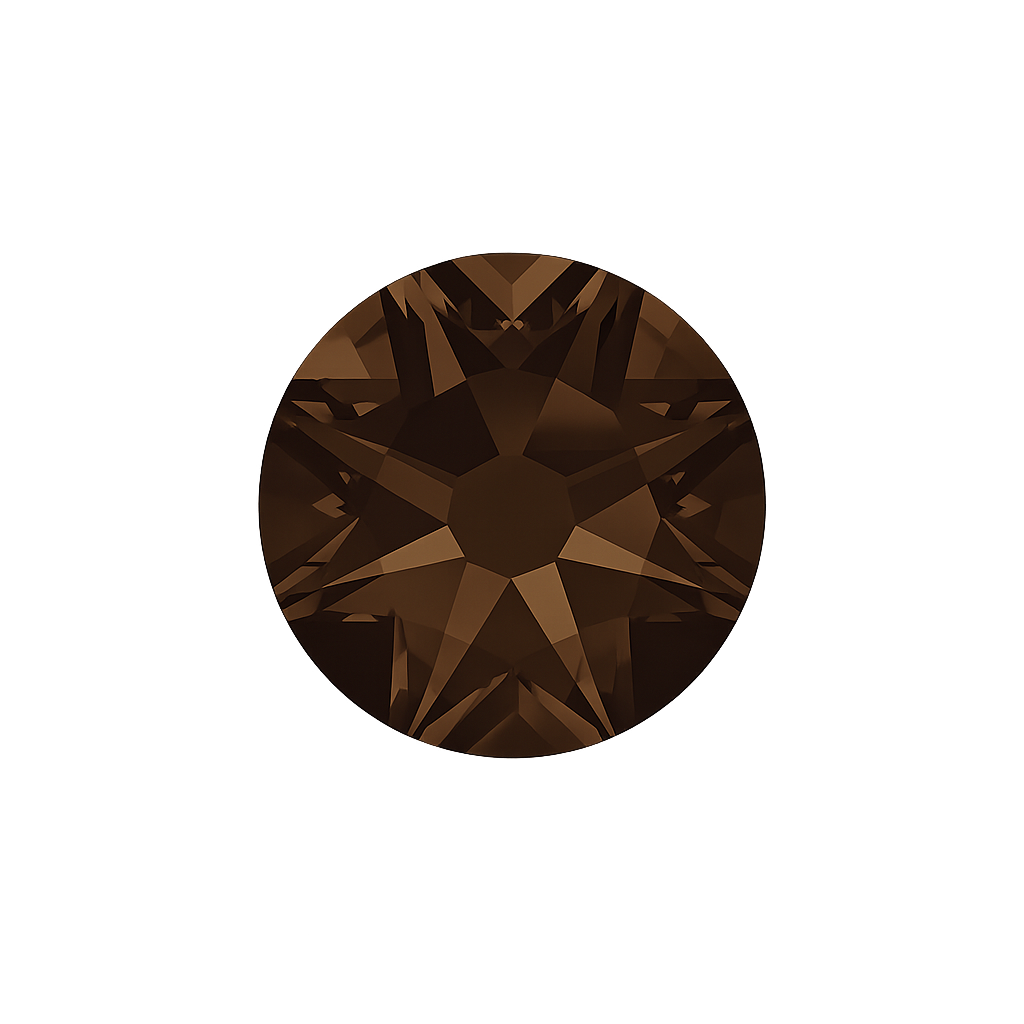 Swarovski Xirius SS16 (4mm) No Hot Fix Crystals - Pack of 100 Smoked Topaz