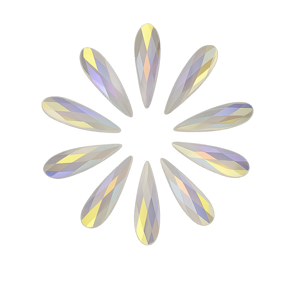 Swarovski 6 x 1.7mm Non Hot Fix Raindrop - Pack of 10 AB