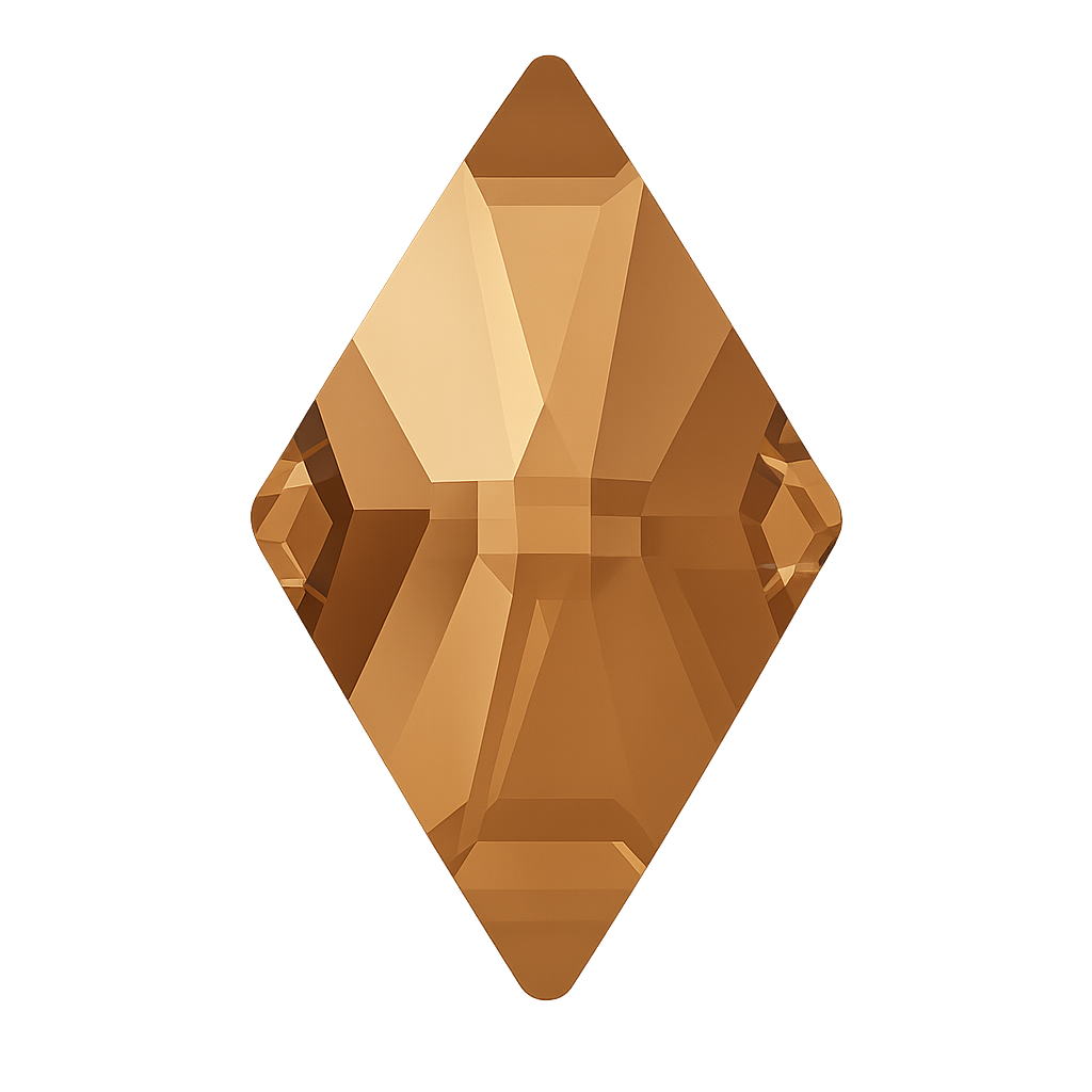 Swarovski 10x6mm Non Hot Fix Rhombus - Pack of 10 golden shadow